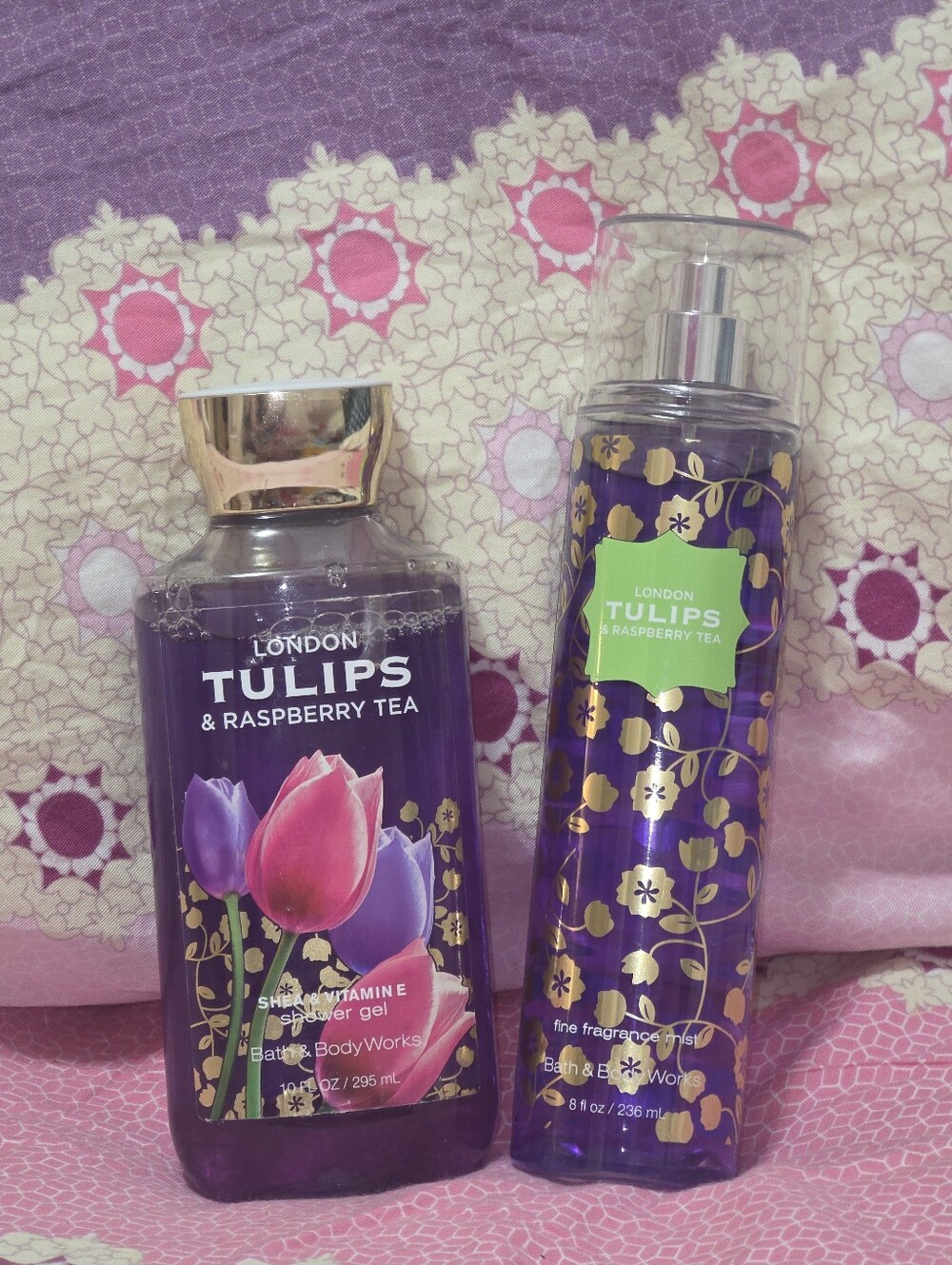 🌷RARE🌷NWT🌷Bath & Body Works London Tulips & Raspberry Tea - DUO